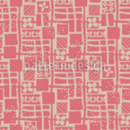 Patchwork mit Blumen Nahtloses Vektormuster