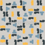 Azulejo orgánico Estampado Vectorial Sin Costura