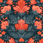 Des fleurs avant-gardistes Motif Vectoriel Sans Couture