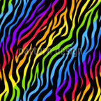 Regenboogzebra  Naadloos vectorpatroon ontwerp