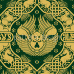 Séraphin opulent Motif Vectoriel Sans Couture