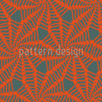 Flor de telaraña Estampado Vectorial Sin Costura