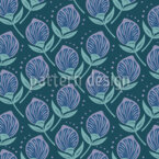 Flor de fantasia impressionante Design de padrão vetorial sem costura