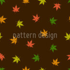 Feuilles d'érable colorées Motif Vectoriel Sans Couture