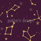 De jolies constellations à gribouiller Motif Vectoriel Sans Couture