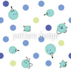 Pontos com desenhos Design de padrão vetorial sem costura