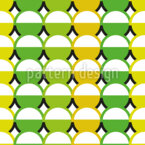 Geometrische Harmonie in Halbkreisen Nahtloses Vektormuster