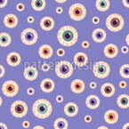 Globes oculaires Googly Motif Vectoriel Sans Couture