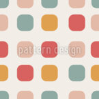 Mosaïque rétro-colorée Motif Vectoriel Sans Couture