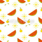 L'été de la pastèque Motif Vectoriel Sans Couture