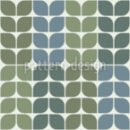 Feuilles géométriques modernes Motif Vectoriel Sans Couture