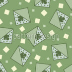 Plantas en macetas cuadradas  Estampado Vectorial Sin Costura