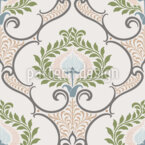 Fleurs et couronnes de lauriers Motif Vectoriel Sans Couture