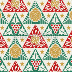 Triangles de Noël Motif Vectoriel Sans Couture