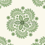 Tourbillons floraux à cinq volets Motif Vectoriel Sans Couture