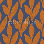 Hojas de plantas retro Estampado Vectorial Sin Costura