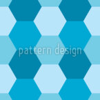 Arrangement hexagonal géométrique moderne Motif Vectoriel Sans Couture