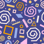 Confettis de Noël abstraits Motif Vectoriel Sans Couture