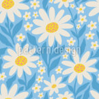 Gänseblümchen Doodle Nahtloses Vektormuster