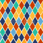 Circus Arlequin Motif Vectoriel Sans Couture