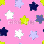 Étoiles cousues Motif Vectoriel Sans Couture