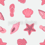 Littoral estival Motif Vectoriel Sans Couture
