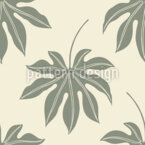 Elegante diseño de hojas con una simplicidad estilizada Estampado Vectorial Sin Costura