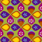 Renacimiento de los setenta Estampado Vectorial Sin Costura